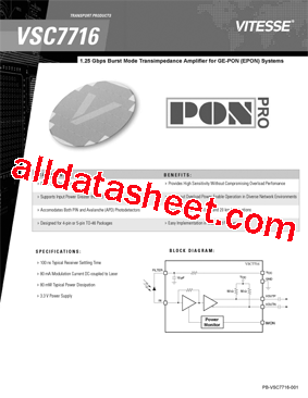 VSC7716型号图片