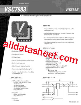 VSC7983型号图片