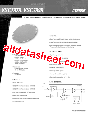 VSC7999型号图片