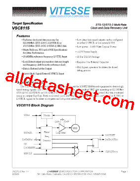 VSC8115YA1型号图片