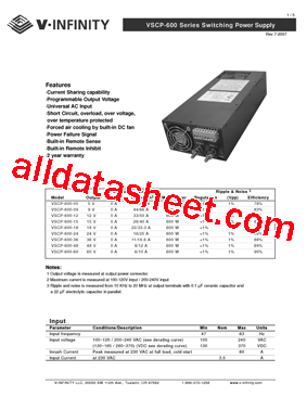 VSCP-600-12型号图片