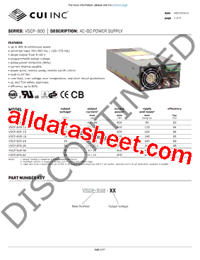 VSCP-800-09型号图片