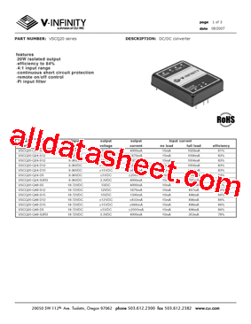 VSCQ20-Q24-D5型号图片