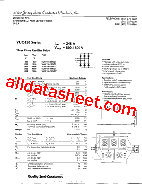 VUO190-16NO7型号图片