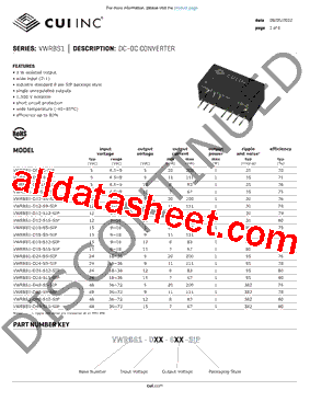 VWRBS1-D12-S15-SIP型号图片