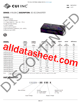 VYB10W-Q48-S5型号图片