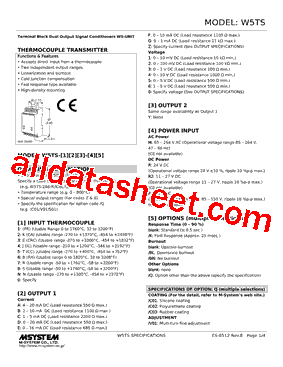 W5TS-111-P型号图片