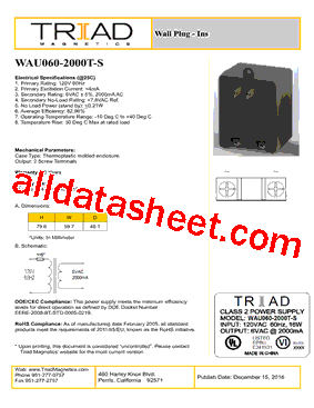 WAU060-2000T-S型号图片