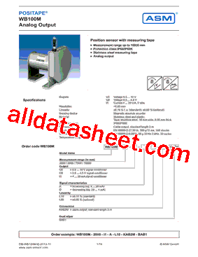 WB100M-7500-U2-A-BAB1型号图片