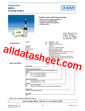 WB12-1500-U8-A-BAB1型号图片