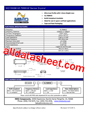 WC156SM-32.768KHZ-7T型号图片