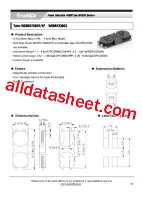 WCDRH23D09HPNP-1R5N型号图片