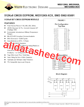 WE256K8-150CCA型号图片