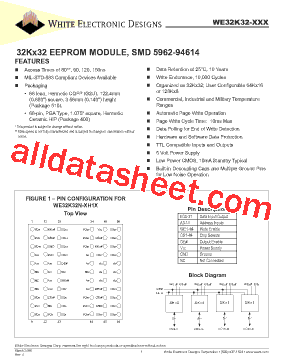 WE32K32N-120G2UIA型号图片