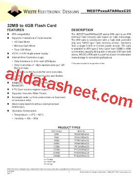 WED7P128ATA8003C25型号图片