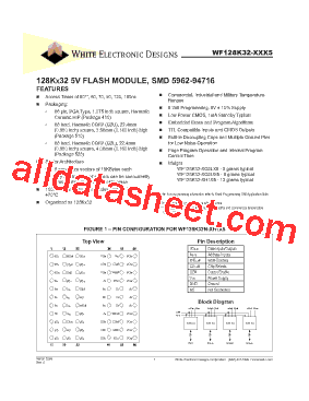 WF128K32N-090H1M5A型号图片