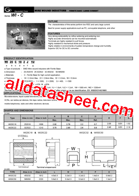 WI20C181J1N2型号图片