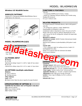 WL40MW1VN-R型号图片