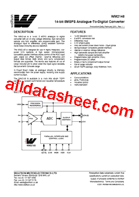 WM2148CFT/V型号图片