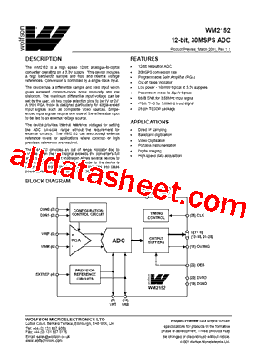 WM2152CDT型号图片