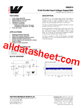 WM2619CDT型号图片