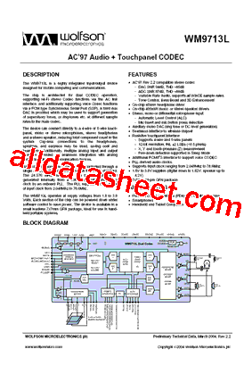 WM9713LGEFL/V型号图片
