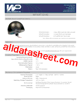 WPANT30140-S4A型号图片