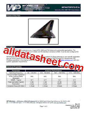 WPANTDP070-R1A型号图片