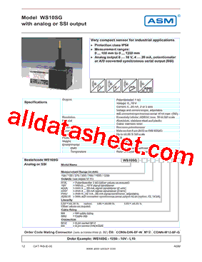 WS10SG-100-420A-L10型号图片