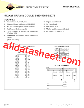 WS512K8-35CQA型号图片