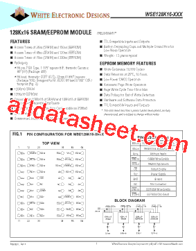 WSE128K16-42H1MA型号图片