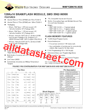 WSF128K16-37G1TIA型号图片