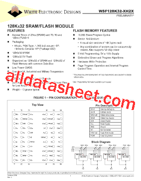 WSF128K32-27H2CA型号图片