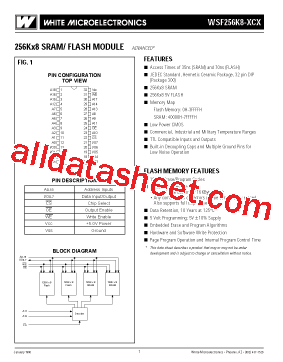 WSF256K8-37CCA型号图片