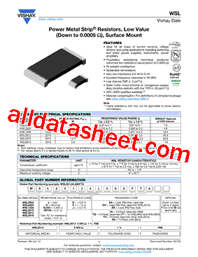 WSL0603L000DEA99型号图片