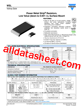 WSL1206LFBA型号图片