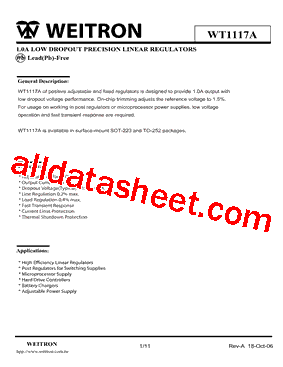 WT1117AD-33型号图片