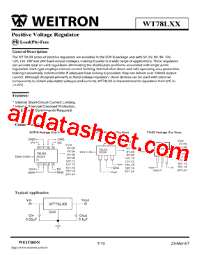 WT78L15G型号图片