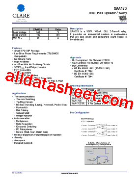 XAA170PTR型号图片