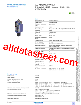 XCKD3910P16EX型号图片