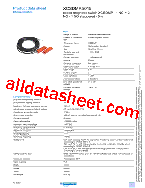 XCSDMP5015型号图片