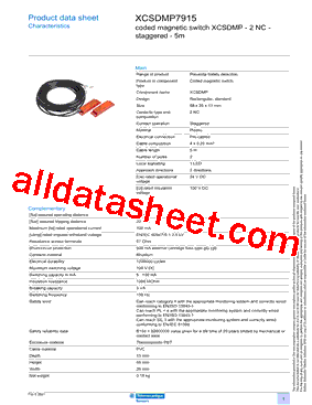 XCSDMP7915型号图片