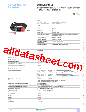 XCSM3710L5型号图片