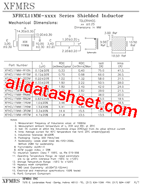 XFHCL11MM-R47M型号图片