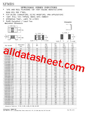 XFWICS0805-R82_型号图片