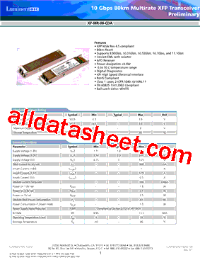 XP-MR-08-CDA型号图片
