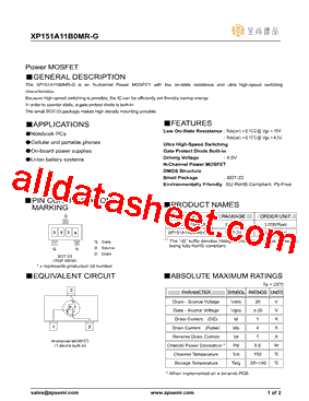 XP151A11B0MR型号图片