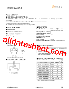 XP151A12A2MR型号图片