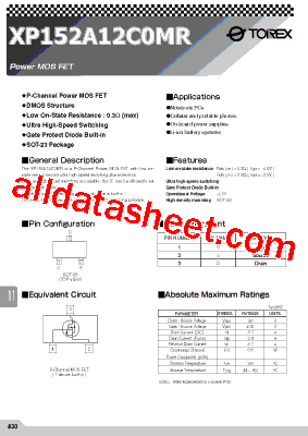 XP152A12C0MR型号图片