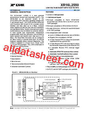 XR16L2550IM-F型号图片